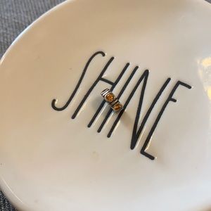 Retired authentic Pandora SS Northern Lights orange spacer